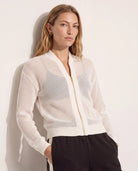 Cream $|& Interval Chase Crochet Sweater - SOF Front