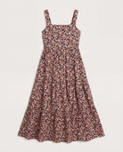 Black Floral $|& SEAS Isabella Tiered Dress - Hanger Detail