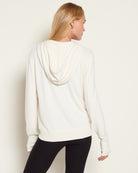 Cream $|& Interval Hacci Zip Hoodie - SOF Back