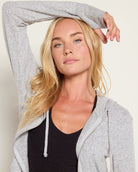 Heather Grey $|& Interval Hacci Zip Hoodie - VOF Front
