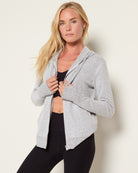 Heather Grey $|& Interval Hacci Zip Hoodie - SOF Front