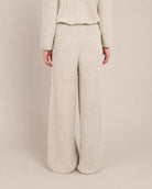 Beige $|& Room 34 Cable Knit Pant - Hanger Side