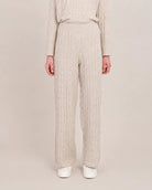 Beige $|& Room 34 Cable Knit Pant - VOF Detail