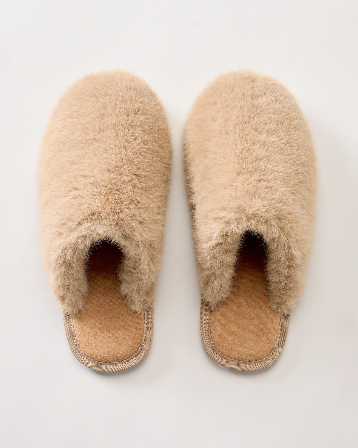 Tan $|& SEAS Haven Faux Fur Slipper - Hanger Detail