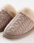 Grey $|& SEAS Nest Cable Knit Slipper
