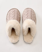 Grey $|& SEAS Nest Cable Knit Slipper - Hanger Detail