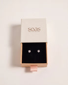 Platinum $|& SEAS Petite Platinum Studded Earrings - UGC On Fig