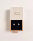 Platinum $|& SEAS Round Stud Earrings - UGC On Fig