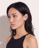 Platinum $|& SEAS Round Stud Earrings - SOF Front