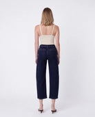 Easing $|& Flying Monkey Jeans Super High Rise Barrel Leg Jeans - Hanger Side