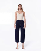 Easing $|& Flying Monkey Jeans Super High Rise Barrel Leg Jeans - VOF Detail