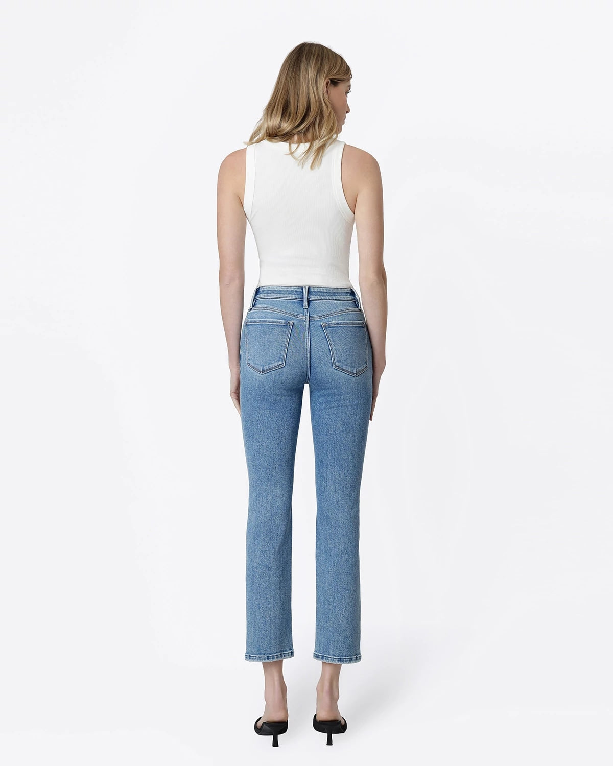 Aquila $|& Flying Monkey Jeans Mid Rise Slim Straight Jeans - Hanger Side