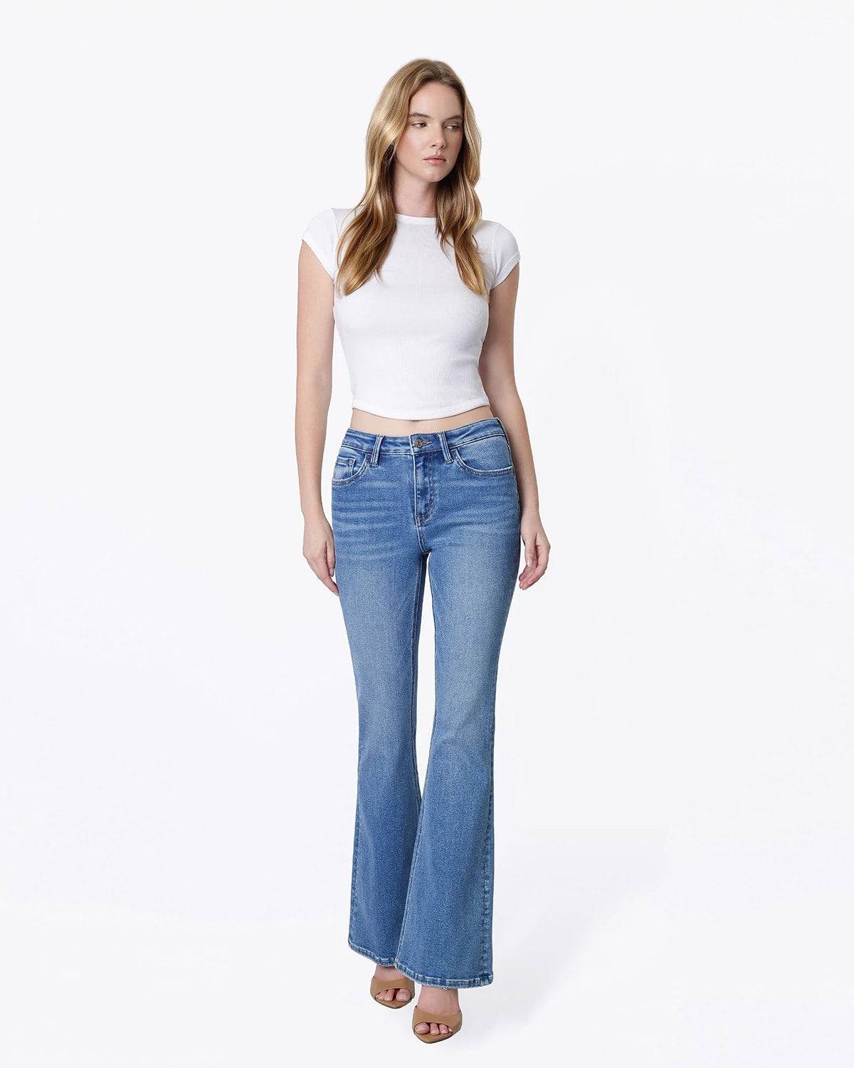 Powerful $|& Lovervet Mid Rise Flare - VOF Detail