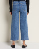 Butterflies $|& Flying Monkey Jeans Low Rise Cropped Wide Leg Jeans - SOF Back