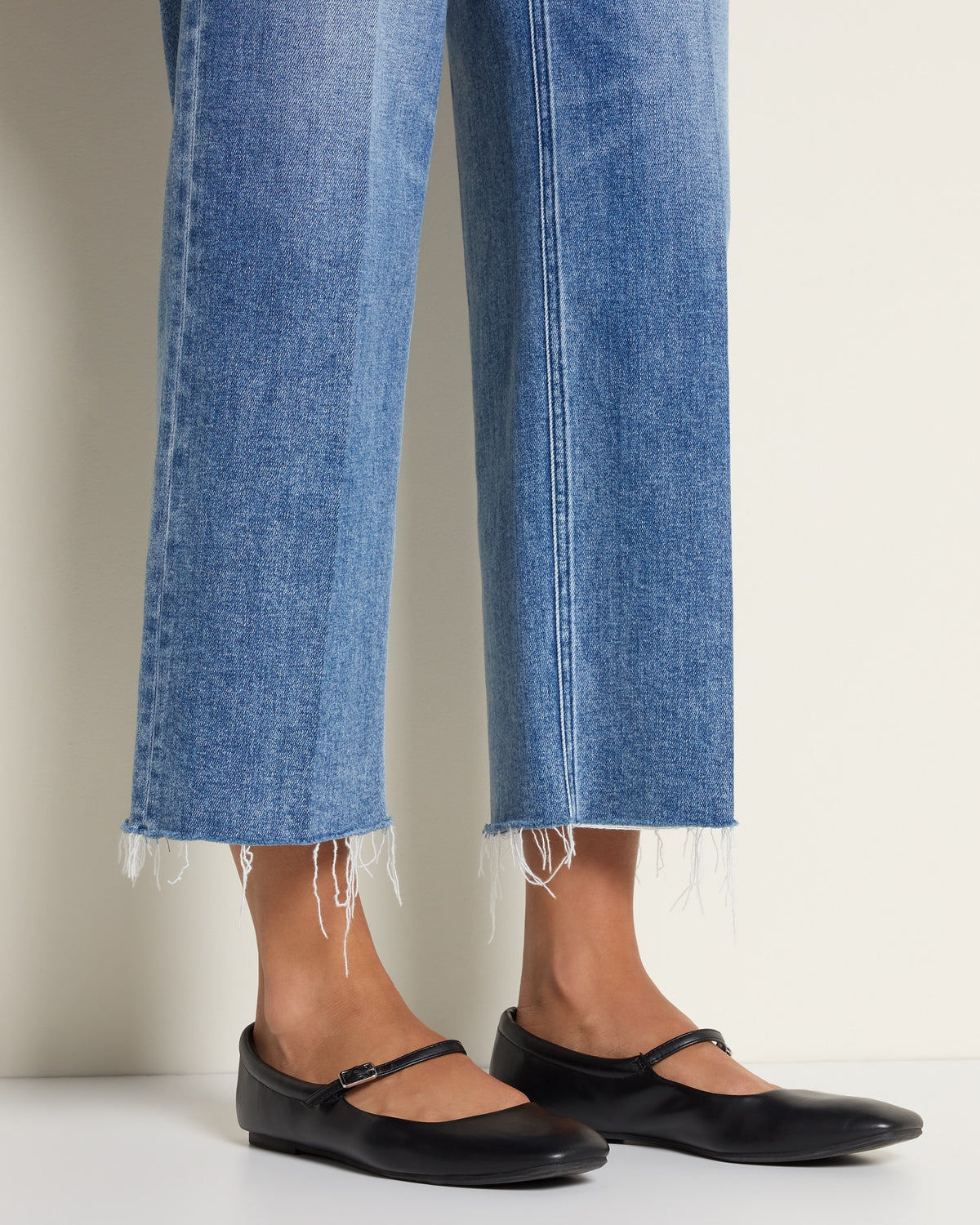 Butterflies $|& Flying Monkey Jeans Low Rise Cropped Wide Leg Jeans - SOF Full Front