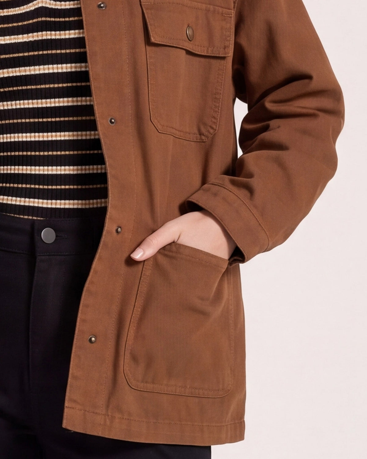Nutmeg $|& Thread & Supply Martingale Barn Jacket - SOF Full Front