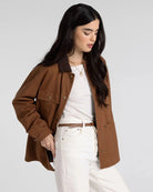 Nutmeg $|& Thread & Supply Martingale Barn Jacket - Hanger Front
