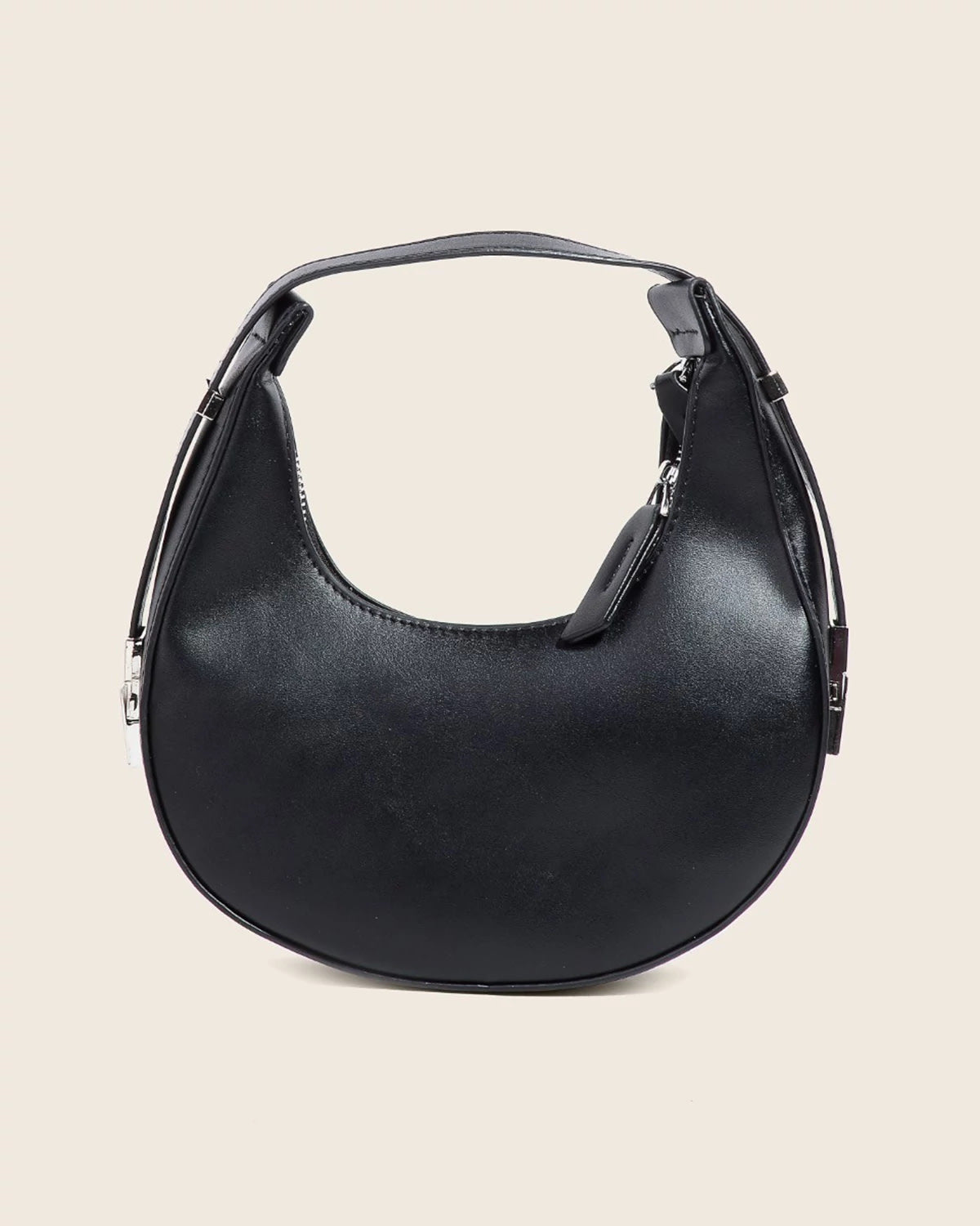 Black $|& Fame Accessories Small Half Moon Handbag - VOF Detail