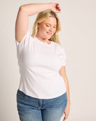 White $|& Thread & Supply Annie Tee - SOF Full Front