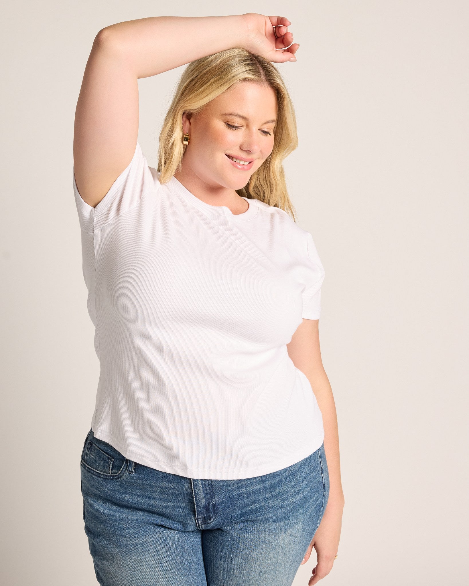 White $|& Thread & Supply Annie Tee - SOF Full Front