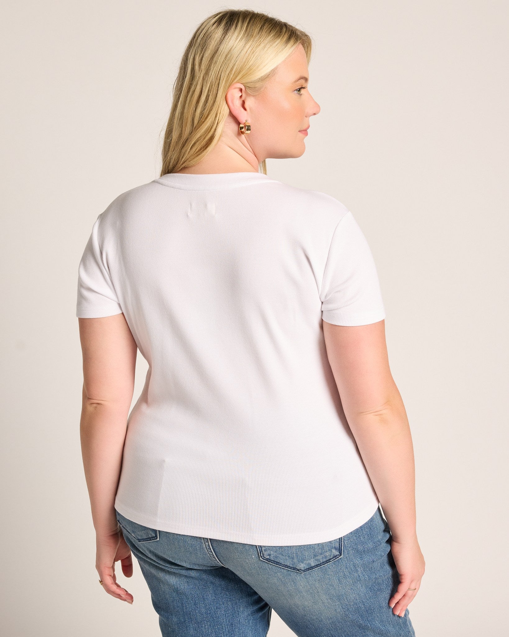White $|& Thread & Supply Annie Tee - SOF Back