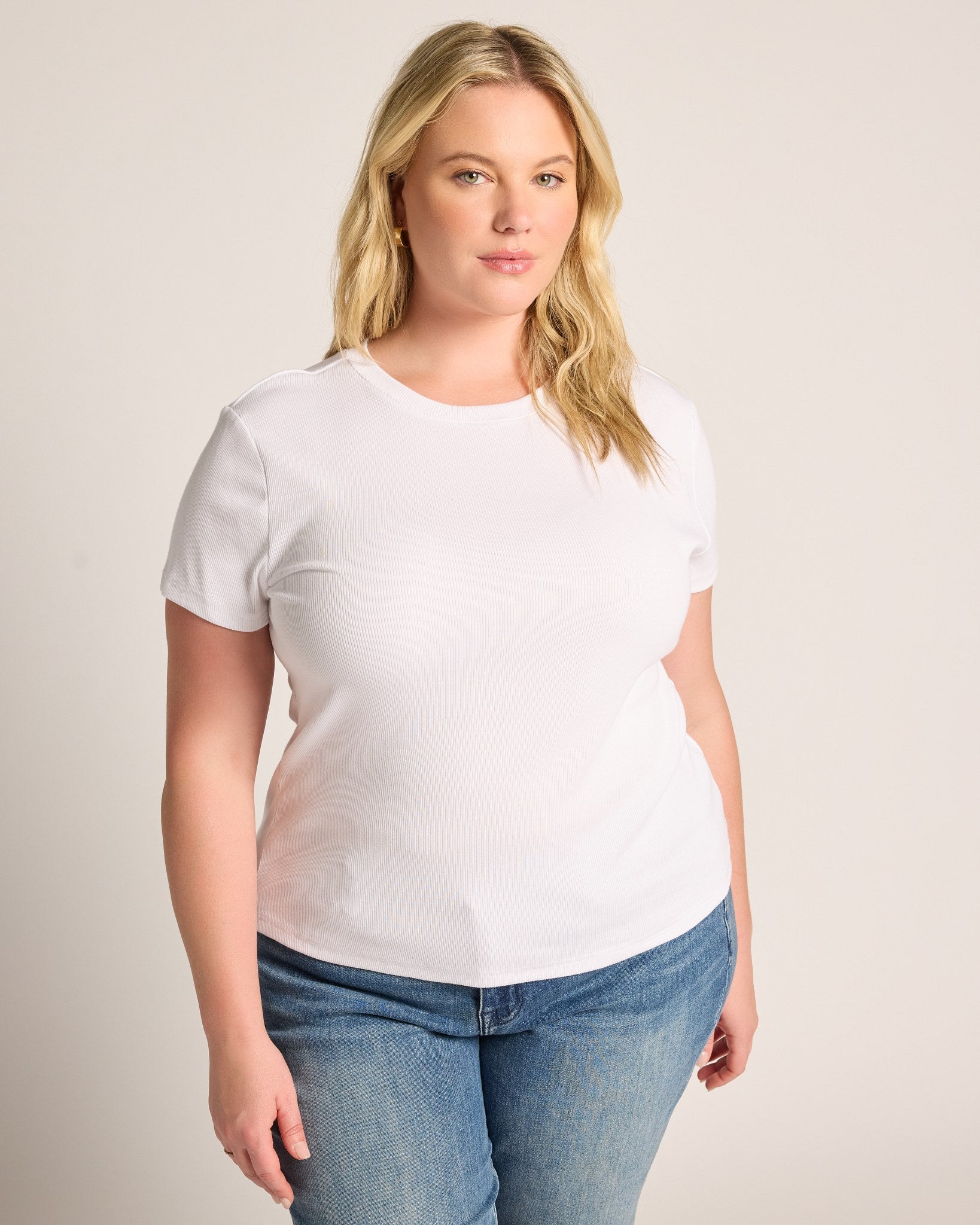 White $|& Thread & Supply Annie Tee - SOF Front