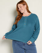 Mallard Blue $|& Thread & Supply Tana Top - SOF Front