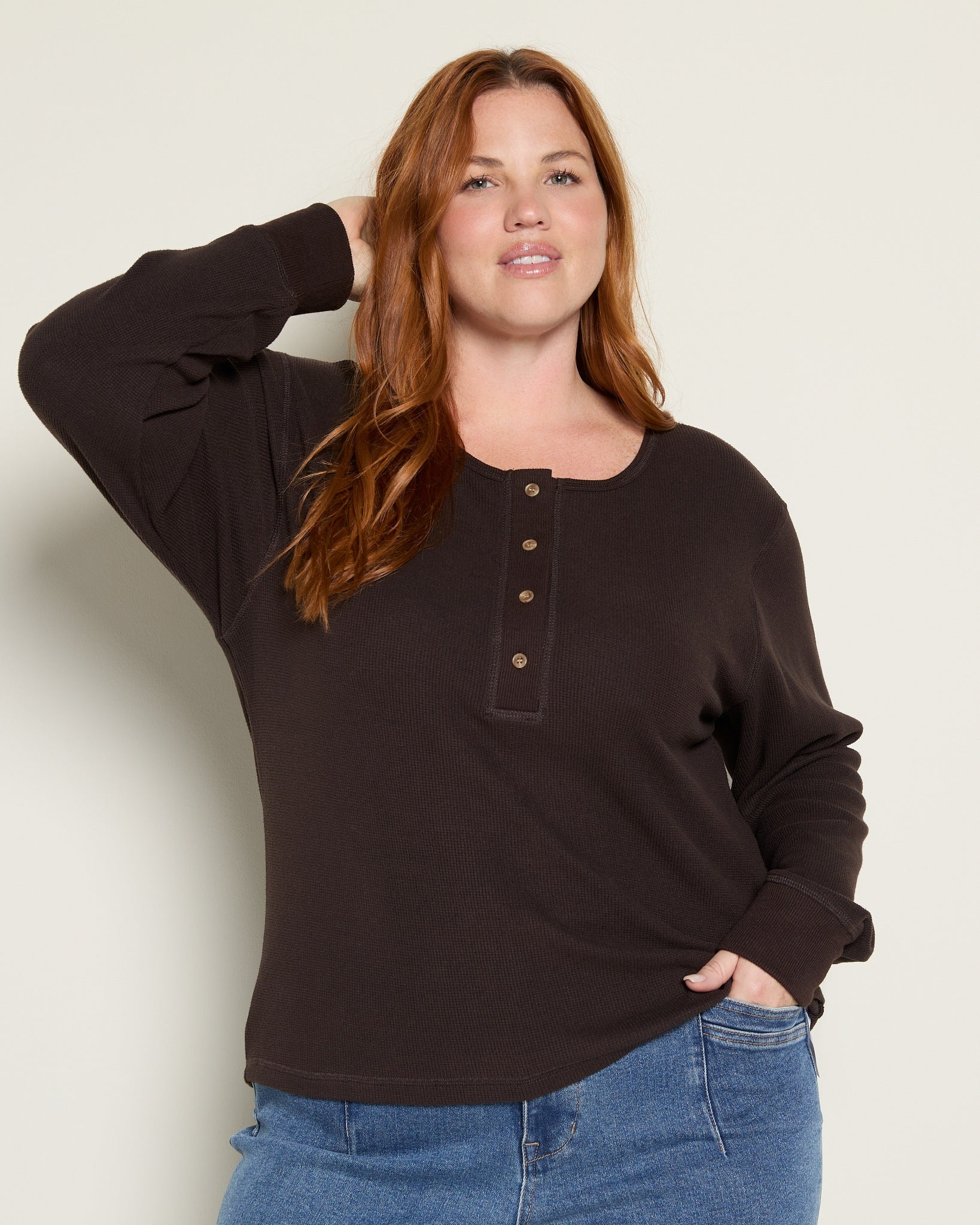 Espresso $|& Thread & Supply Tana Top - SOF Front