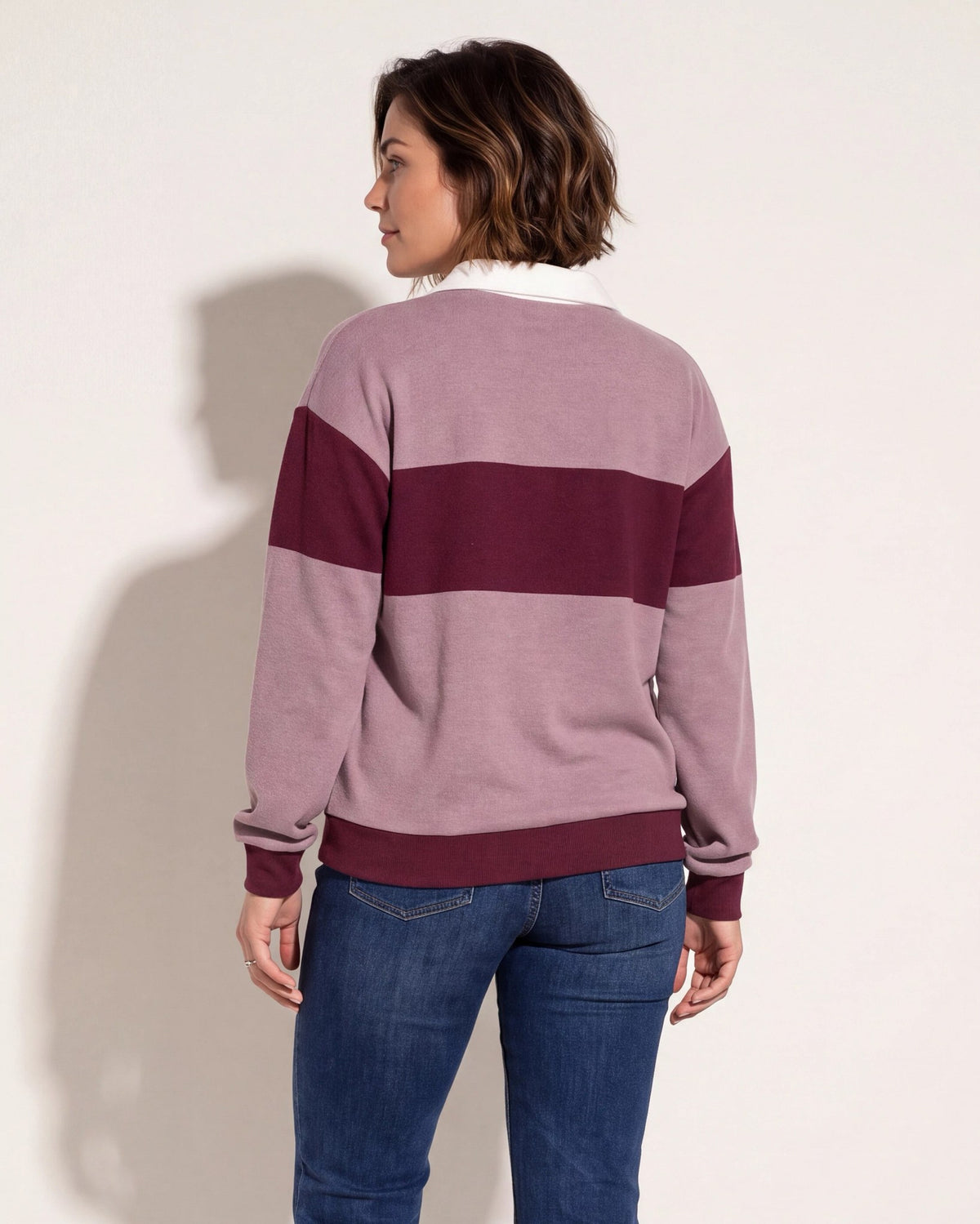 Mauve Multi $|& Thread & Supply Pembroke Top - SOF Back