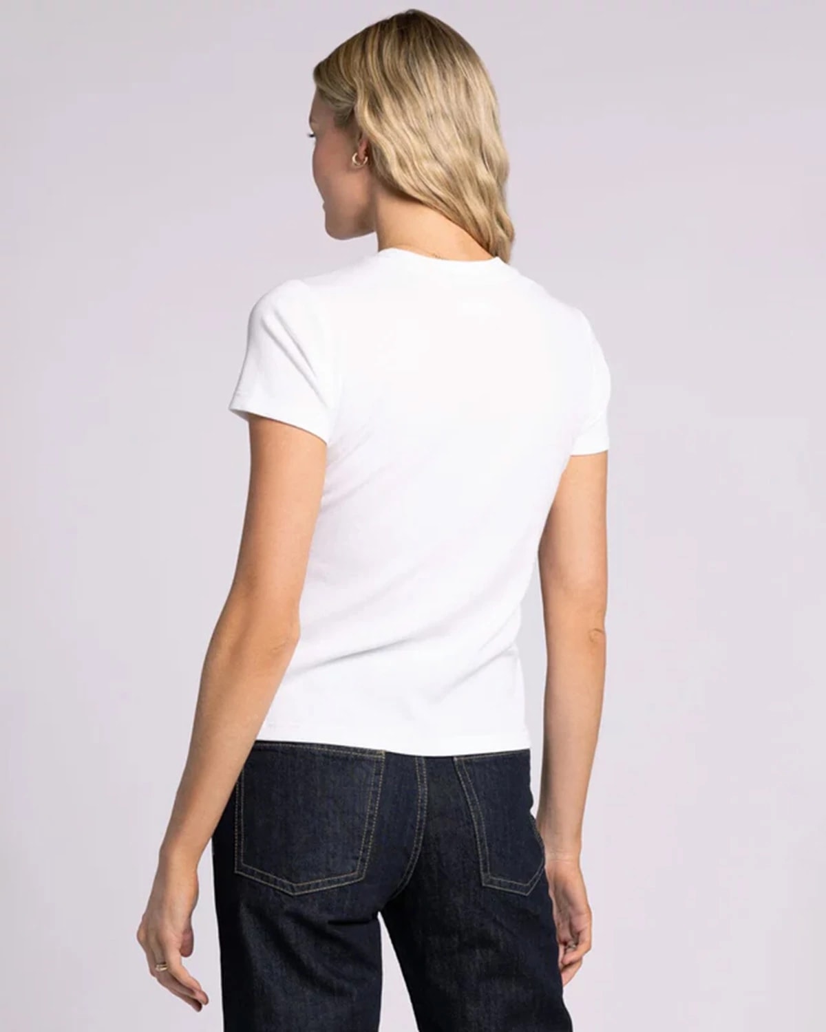 White $|& Thread & Supply Annie Tee - Hanger Side
