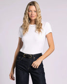 White $|& Thread & Supply Annie Tee - VOF Detail