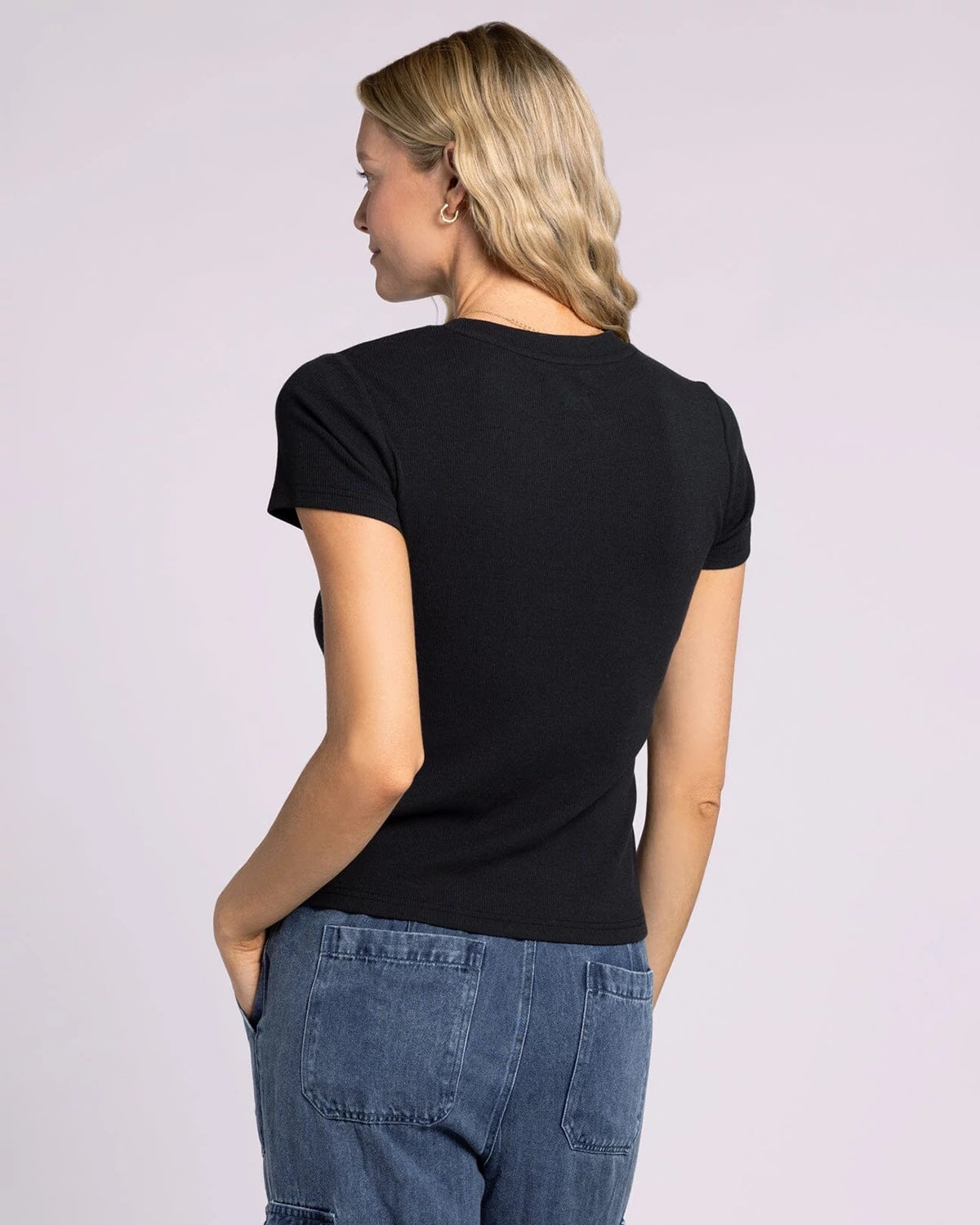 Black $|& Thread & Supply Annie Tee - Hanger Side