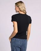Black $|& Thread & Supply Annie Tee - Hanger Side