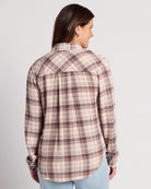 Blush Brown Multi Plaid $|& Thread & Supply Daphne Plaid Shirt - SOF Back