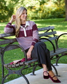 Mauve Multi $|& Thread & Supply Pembroke Top - SOF Side