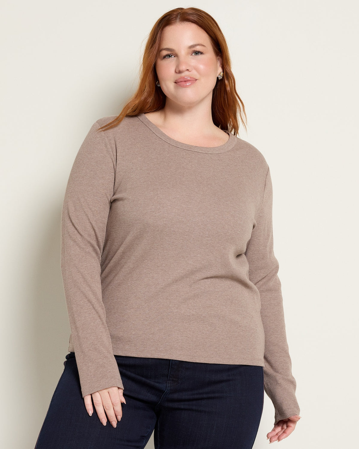 Heather Ash Brown $|& Thread & Supply Jess Top - SOF Front