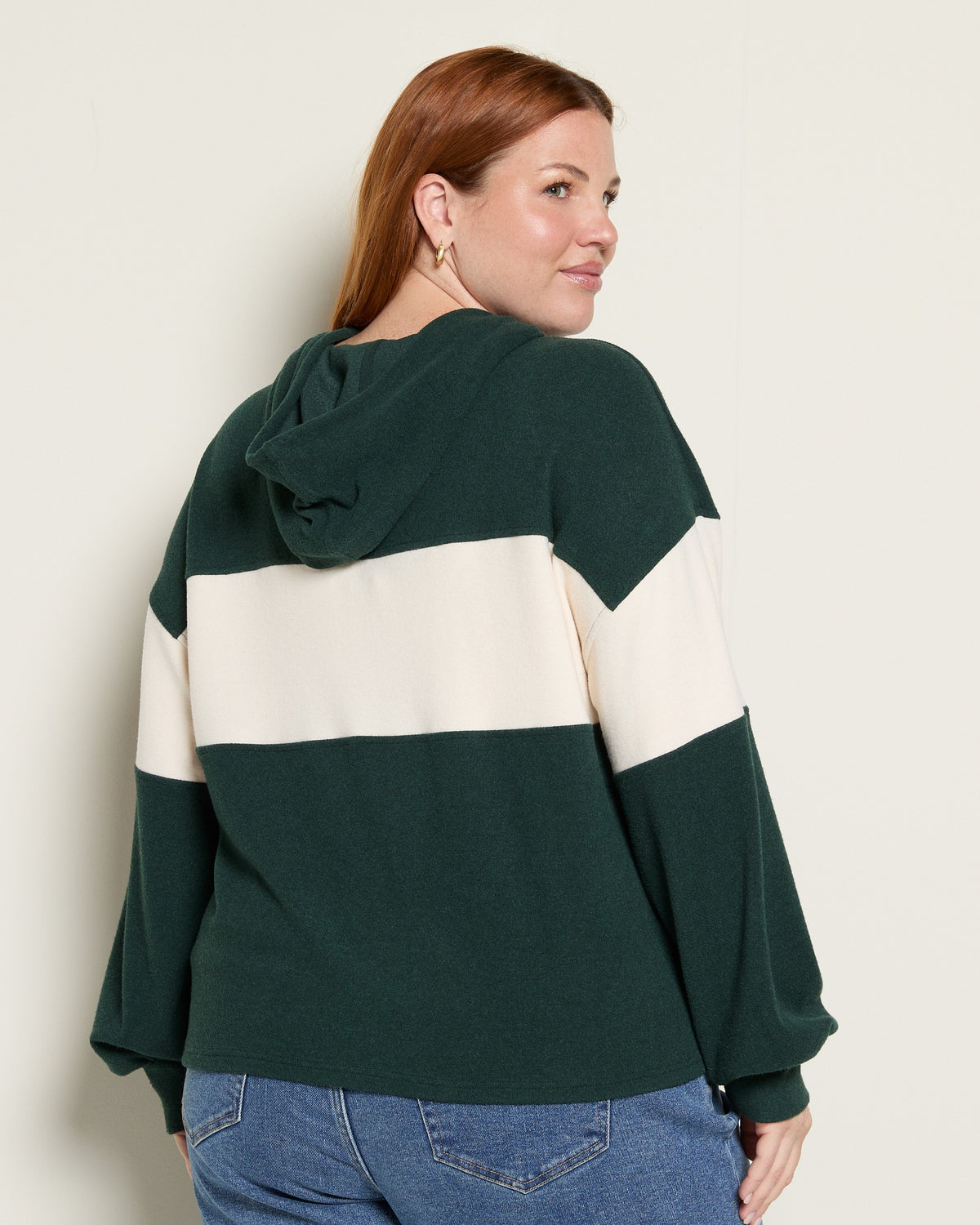 Spruce Cream $|& Thread & Supply Mercer Hoodie - SOF Back