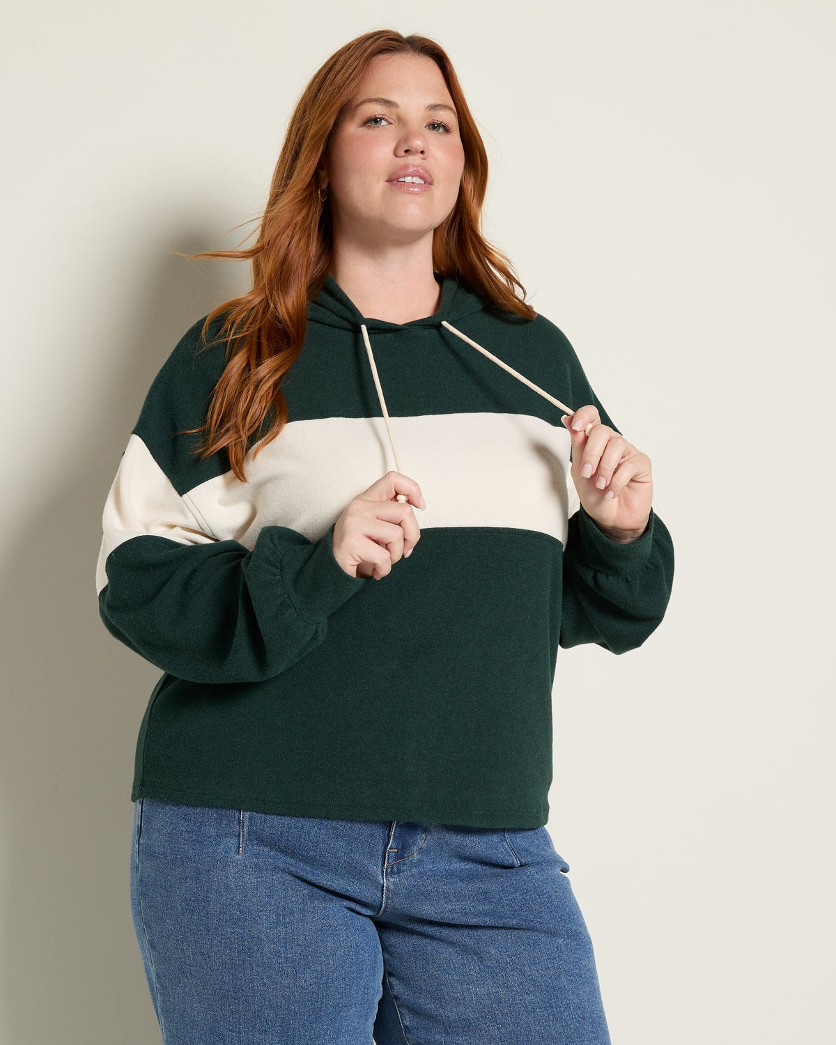 Spruce Cream $|& Thread & Supply Mercer Hoodie - SOF Front