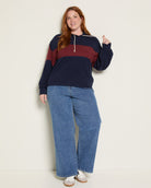 Navy Burgundy $|& Thread & Supply Mercer Hoodie - UGC On Fig