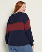Navy Burgundy $|& Thread & Supply Mercer Hoodie - SOF Back