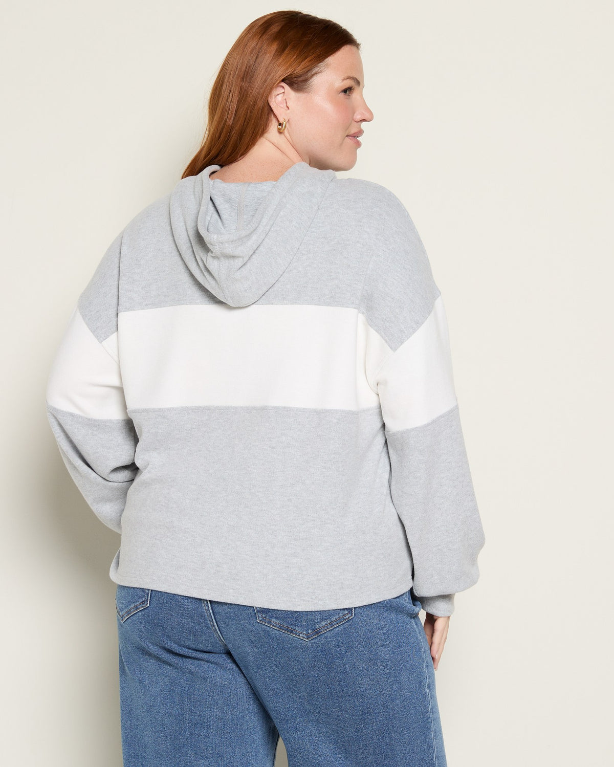 Heather Grey $|& Thread & Supply Mercer Hoodie - SOF Back