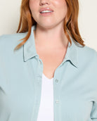Cloud Blue $|& Thread & Supply Lilah Shirt - SOF Full Front