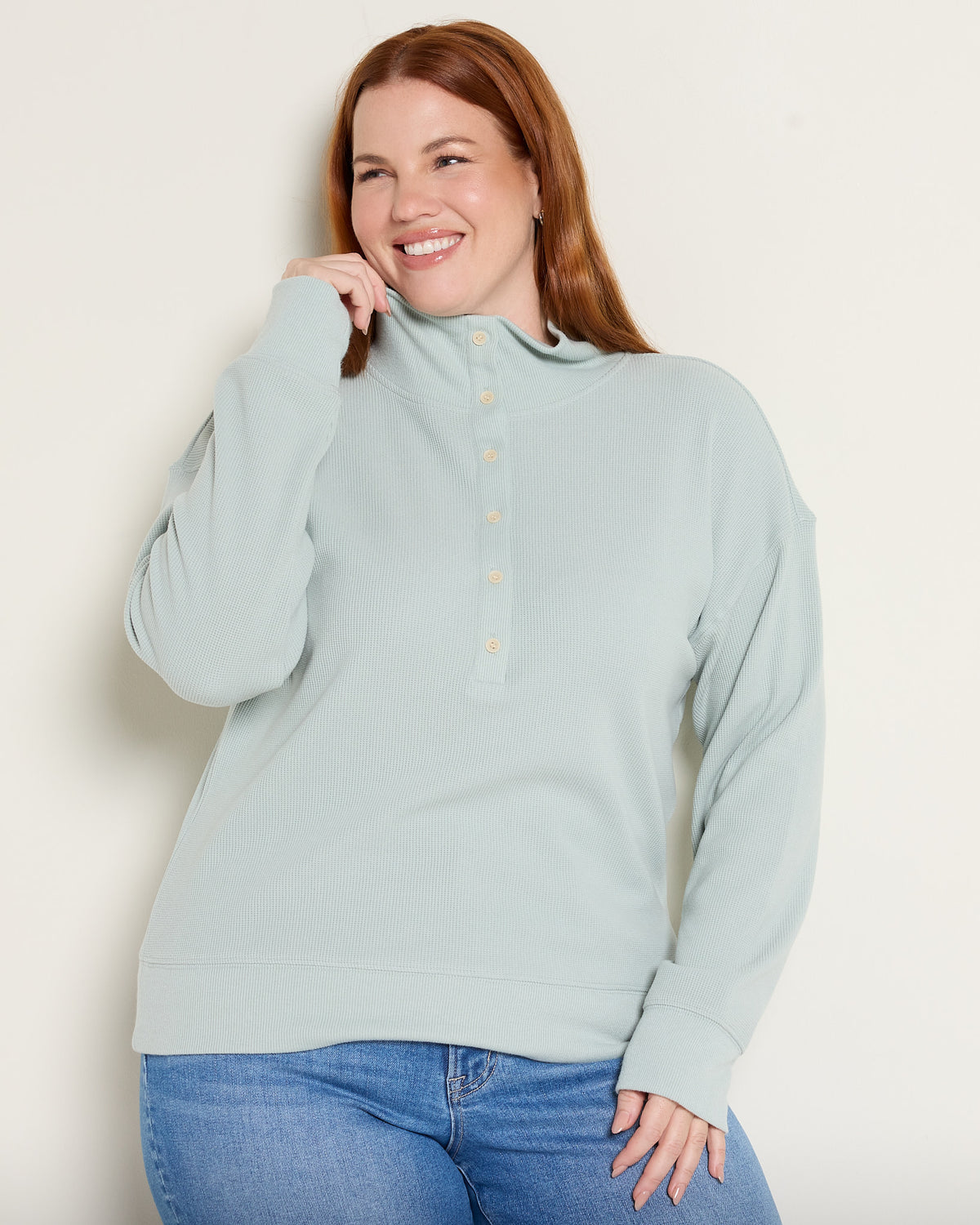 Cloud Blue $|& Thread & Supply Chrishell Pullover - SOF Front
