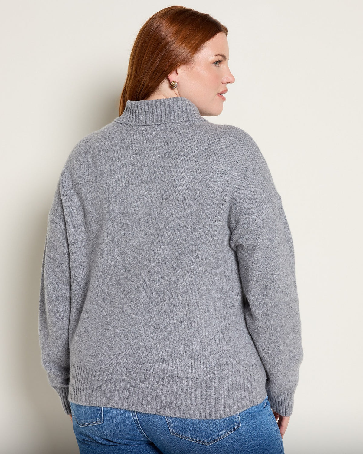 Heather Charcoal $|& Thread & Supply Quinlan Pullover - SOF Back