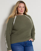 Olive Cream $|& Thread & Supply Koya Sweater - SOF Front