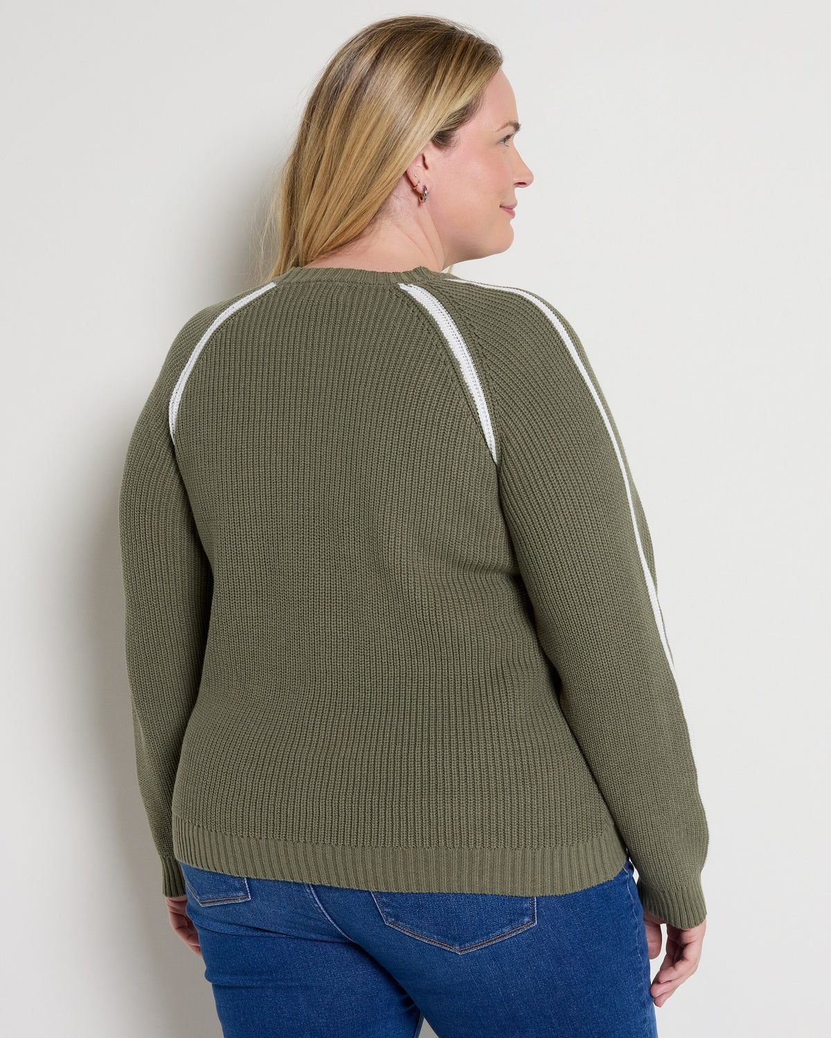 Olive Cream $|& Thread & Supply Koya Sweater - SOF Back