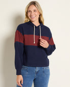 Navy Burgundy $|& Thread & Supply Mercer Hoodie - SOF Front