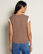 Hazelnut $|& Thread & Supply Pax Sweater Vest - SOF Back