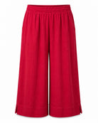 Red $|& W. by Wantable Gauze Wide Leg Pant - VOF Detail