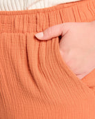 Mandarin $|& W. by Wantable Gauze Wide Leg Pant - SOF Full Front